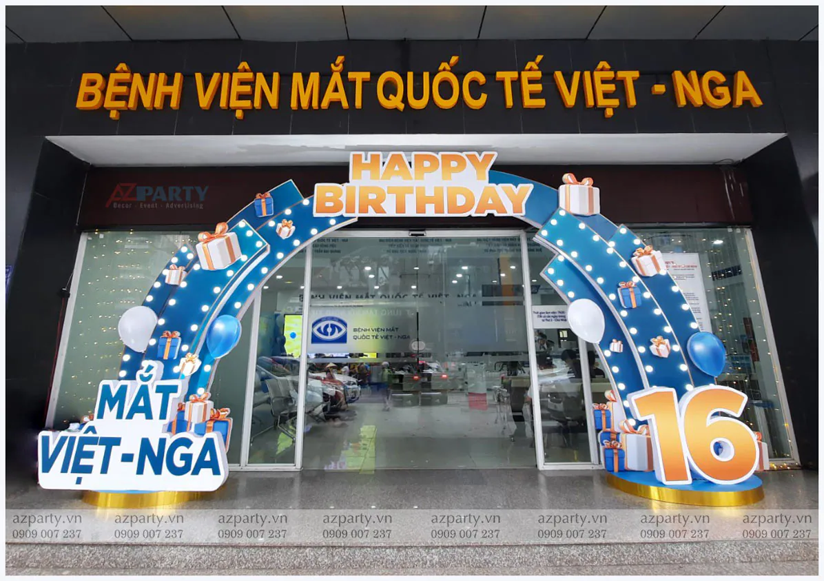 trang trí lễ kỷ niệm