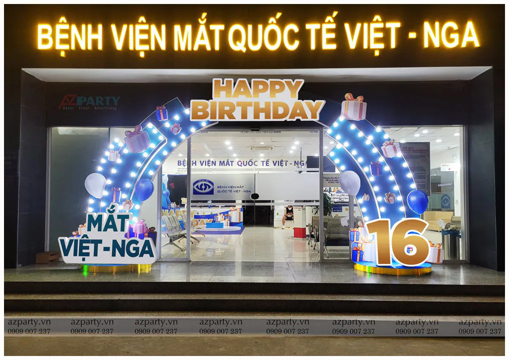 trang trí lễ kỷ niệm