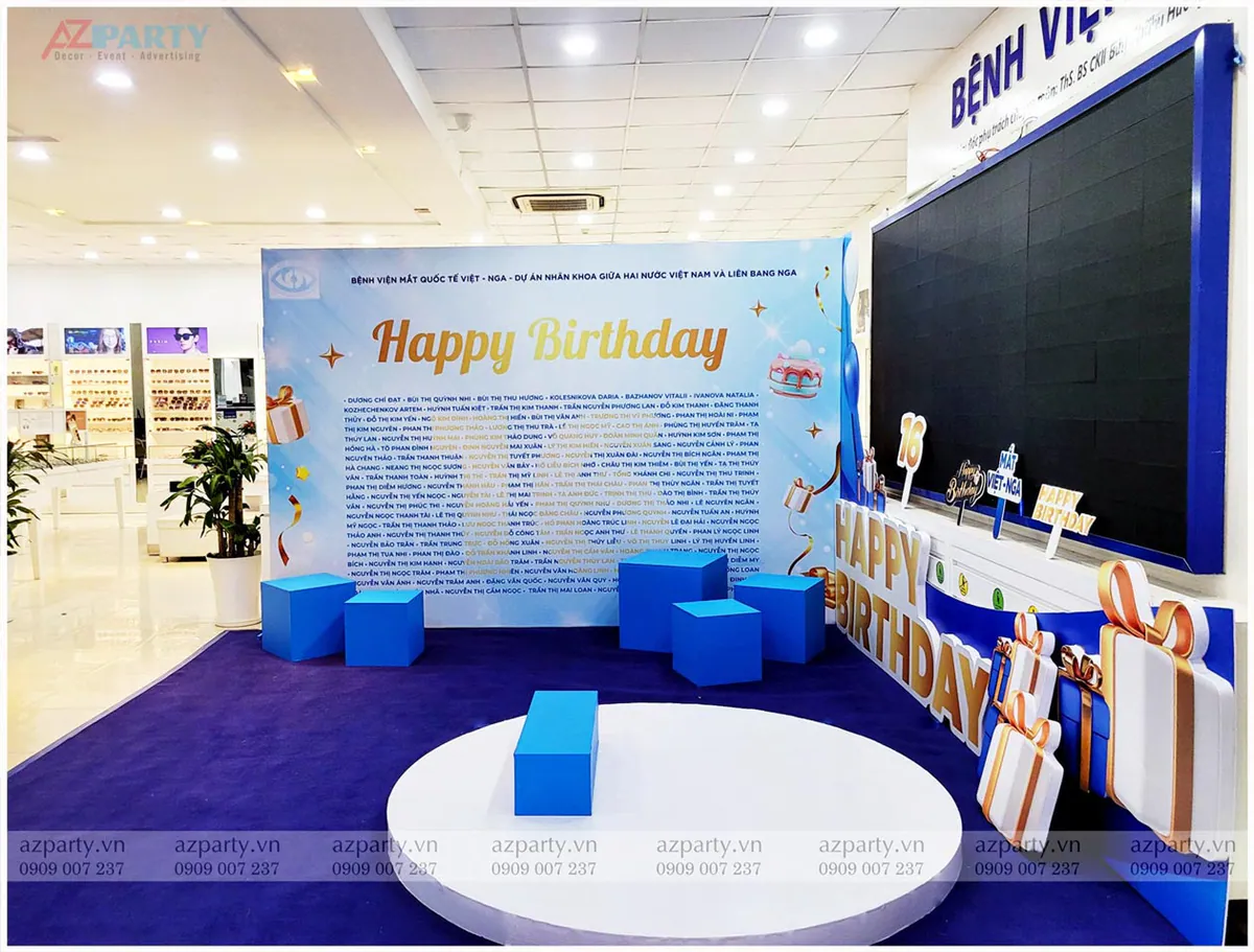 trang trí lễ kỷ niệm