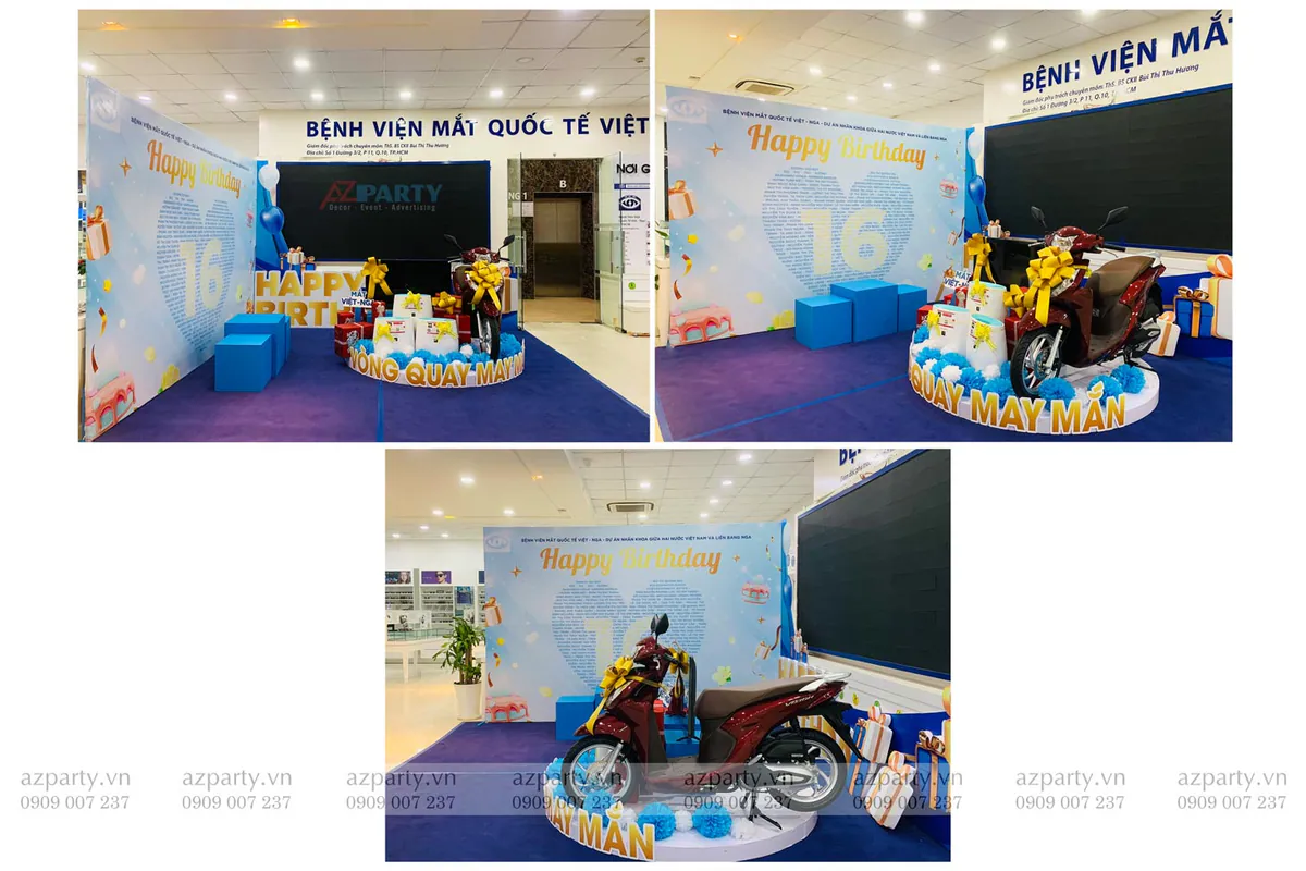 trang trí lễ kỷ niệm