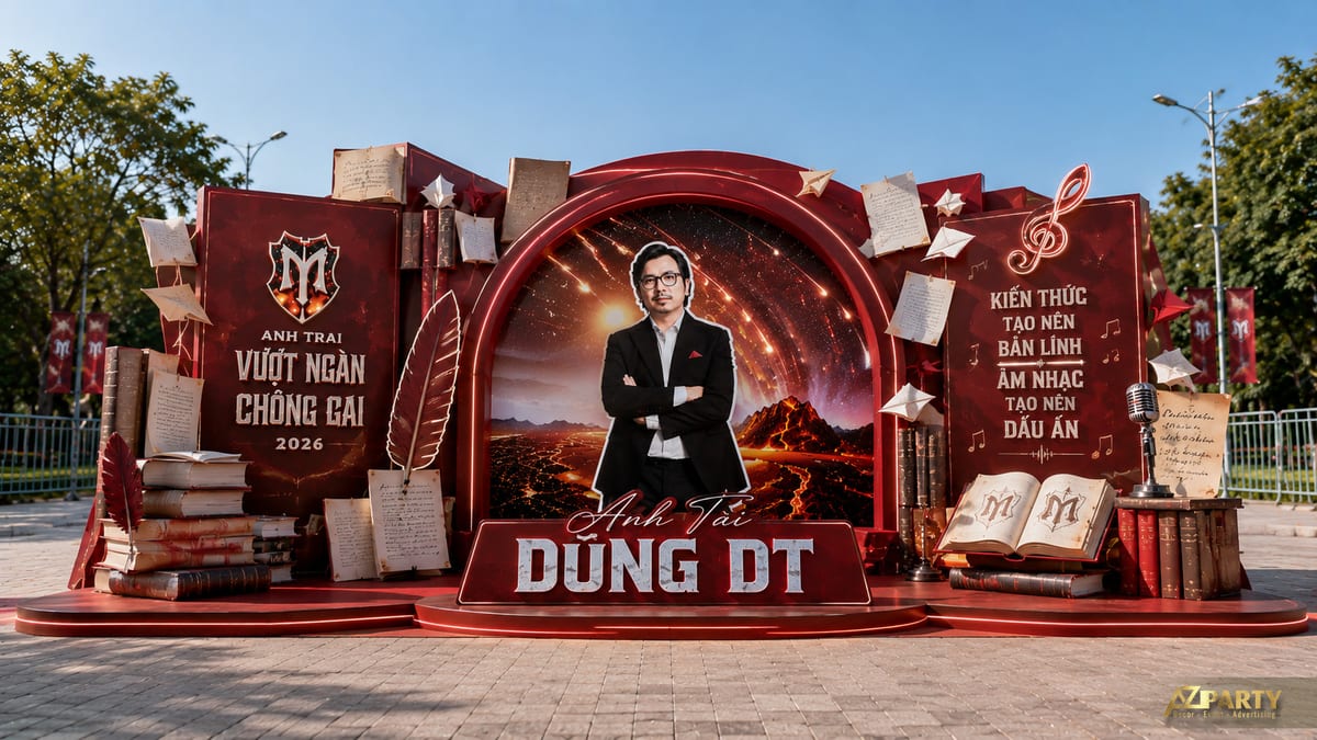 Mẫu booth Anh Trai Vượt Ngàn Chông Gai Dũng DT - booth idol fanmeeting đẹp