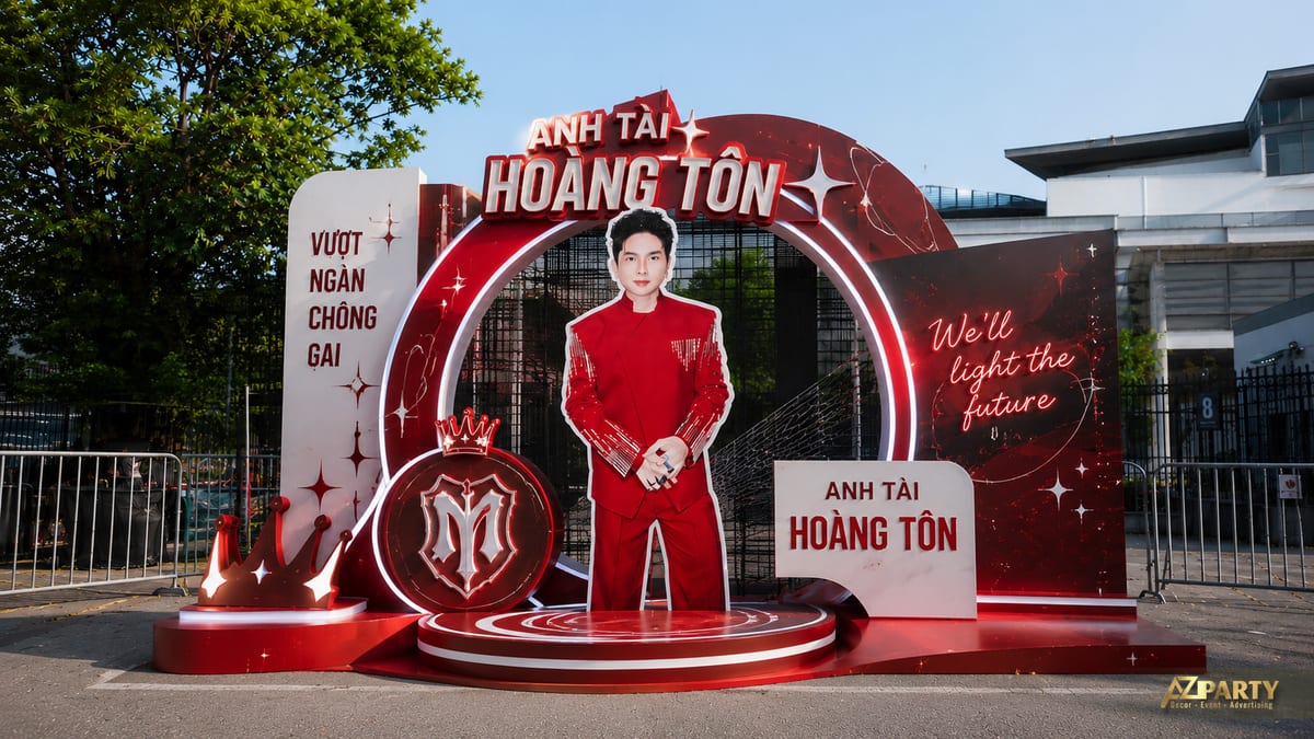 Mẫu booth Anh Trai Vượt Ngàn Chông Gai Hoàng Tôn - booth idol fanmeeting đẹp