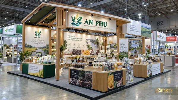 28 mẫu gian hàng HCMC Foodex cho ngành thực phẩm