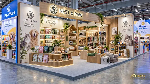 30 mẫu gian hàng InterPetFest cho thương hiệu thú cưng