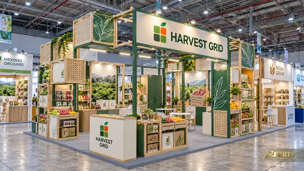 40 mẫu gian hàng Vietnam Foodexpo cho thực phẩm và nông sản