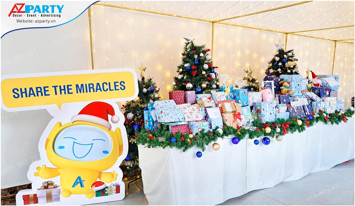 tiểu cảnh trang trí noel