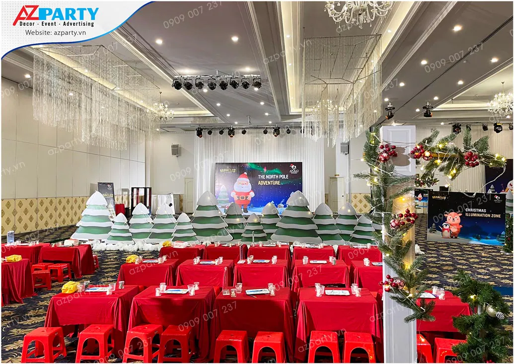 tiểu cảnh trang trí noel