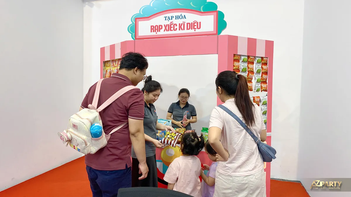 Quầy tạp hóa Rạp xiếc kì diệu trong khu trải nghiệm Ngày hội gia đình ASW