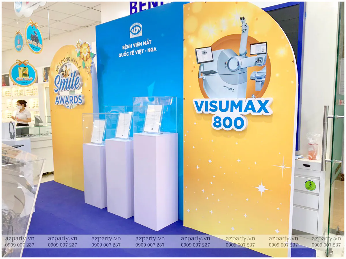 Góc chụp bên phải của booth sự kiện Smile Pro