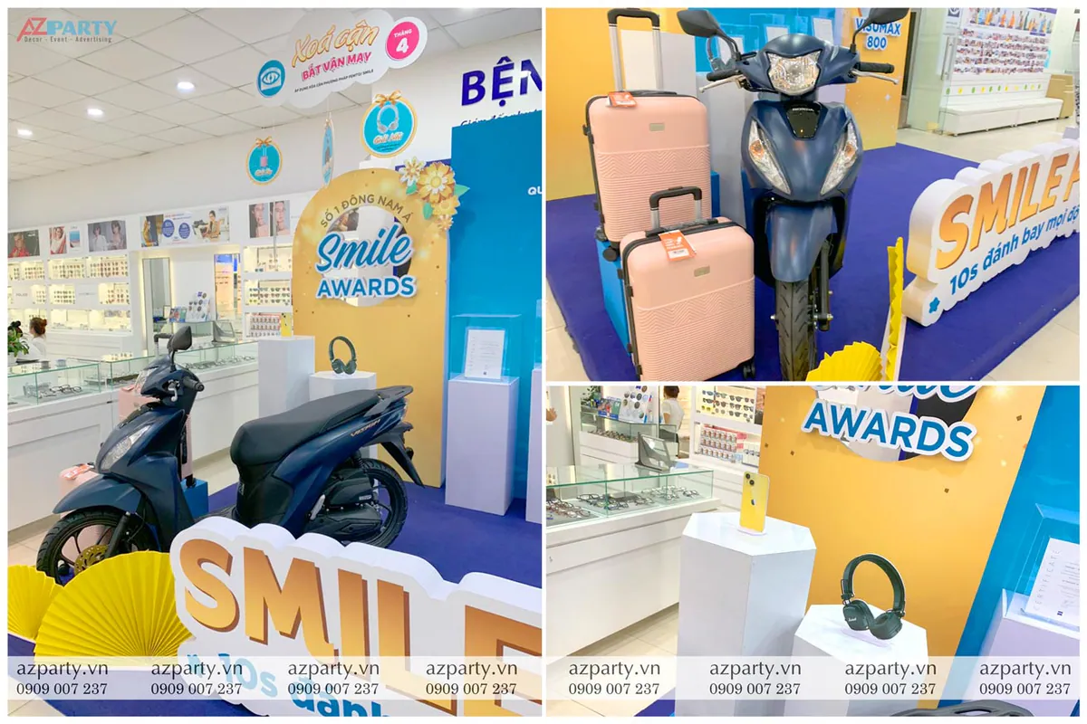 Các chi tiết tại booth Smile Pro