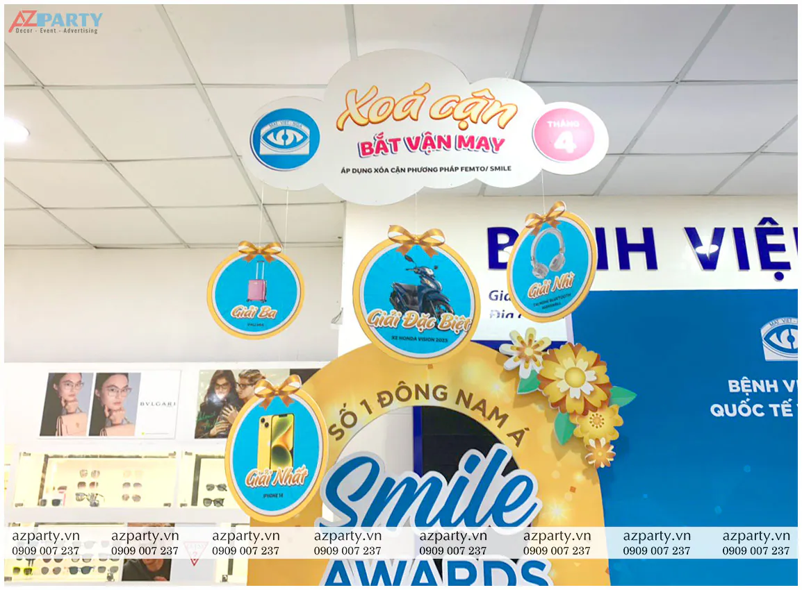 Cận cảnh chi tiết các giải thưởng tại Booth smile pro