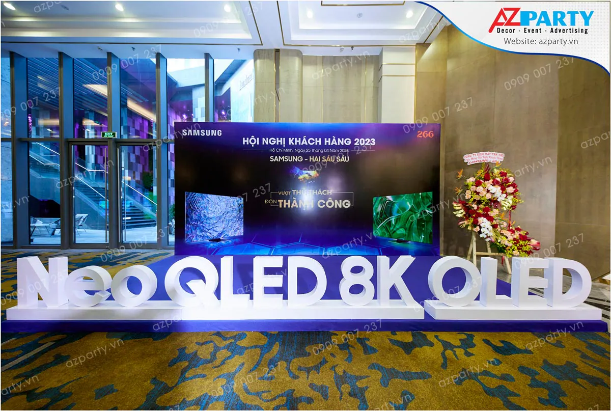 góc chup chính diện của booth samsung 2023