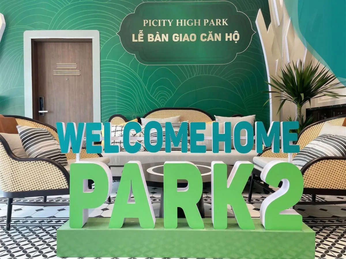 cận cảnh bộ chữ 3D Welcome Home Park 2