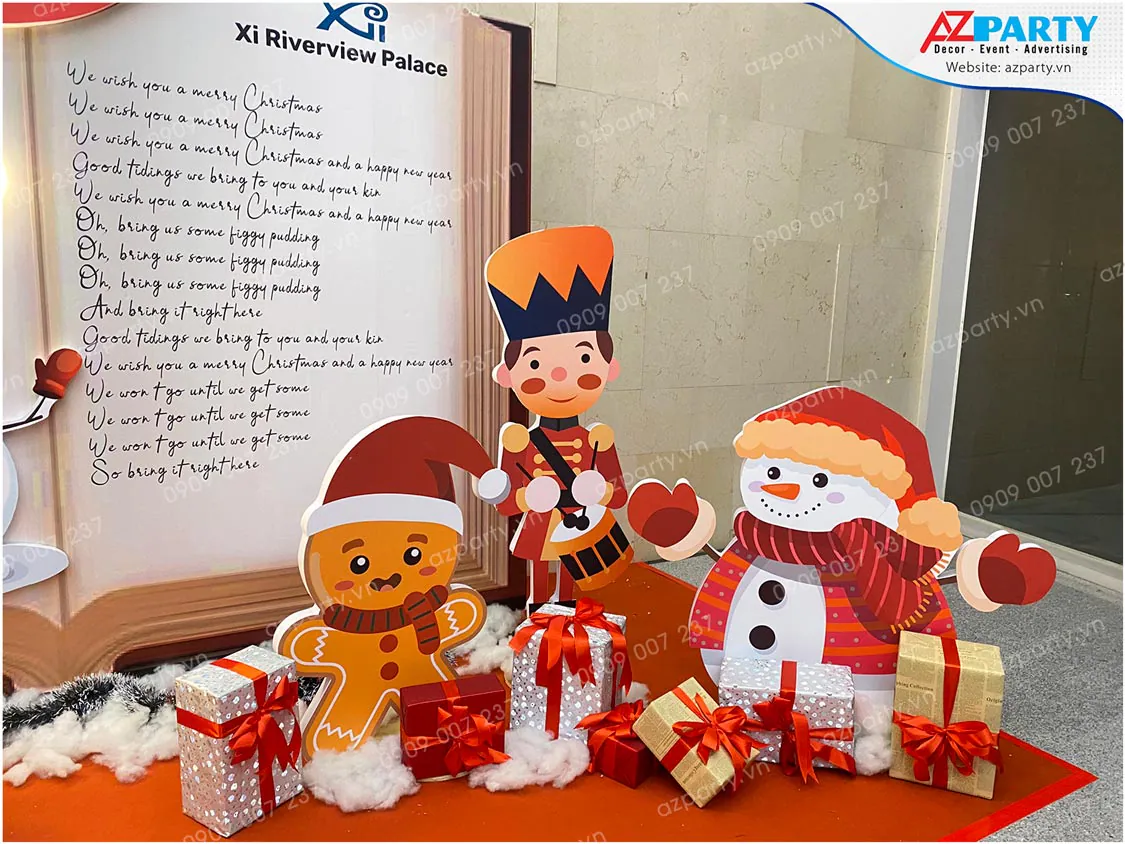 trang trí tiểu cảnh noel