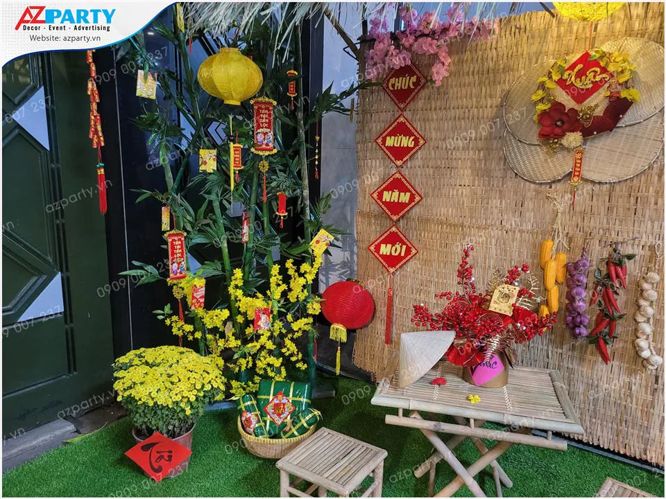 trang trí tết xưa