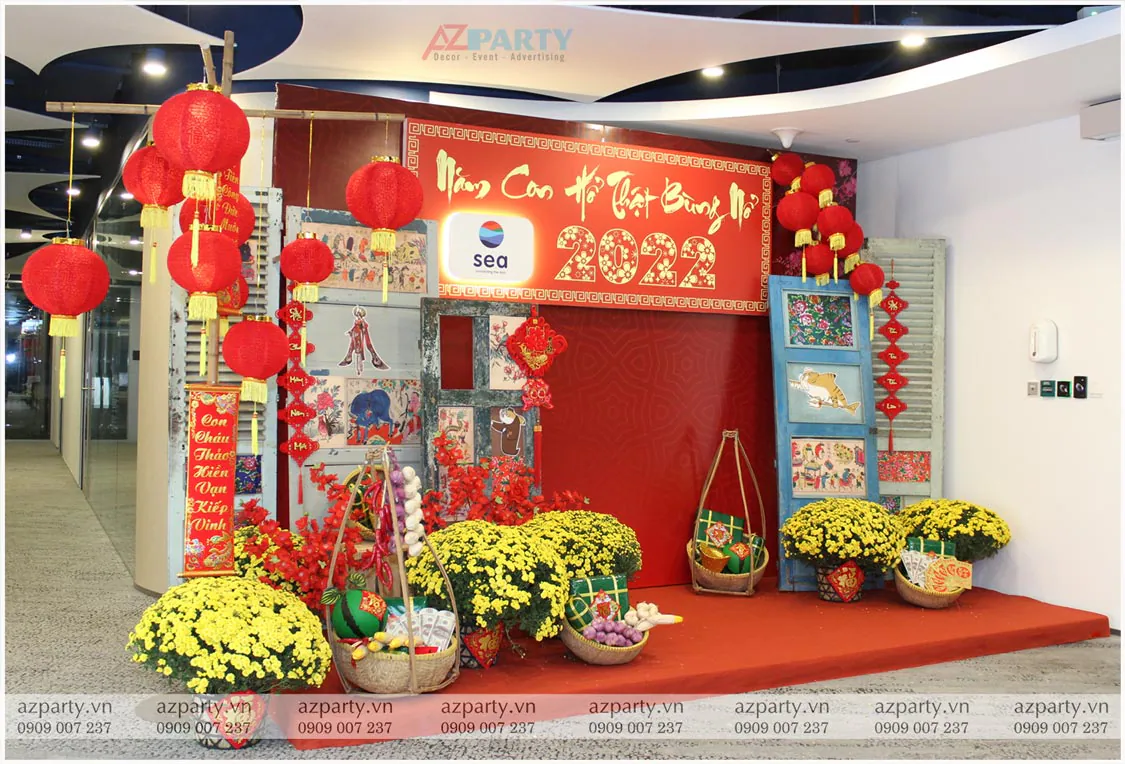 tiểu cảnh tết xưa