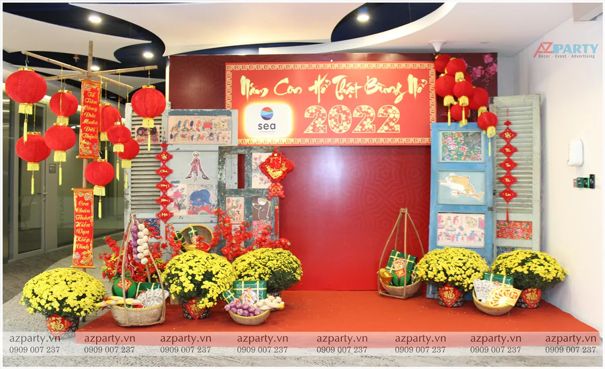 tiểu cảnh tết xưa
