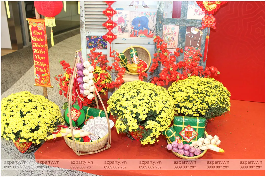 tiểu cảnh tết xưa
