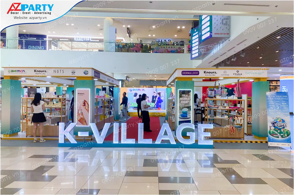 Toàn cảnh booth trong sự kiện K-Village