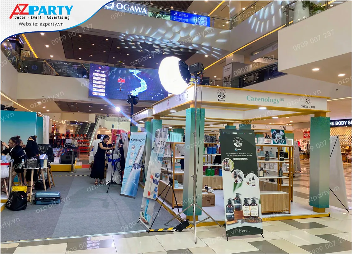 Góc chụp booth tại khu vực đón khách