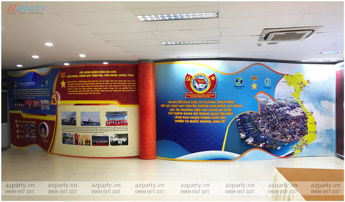 Khu vực phòng triển lãm thành tựu của Quân cảng Sài Gòn