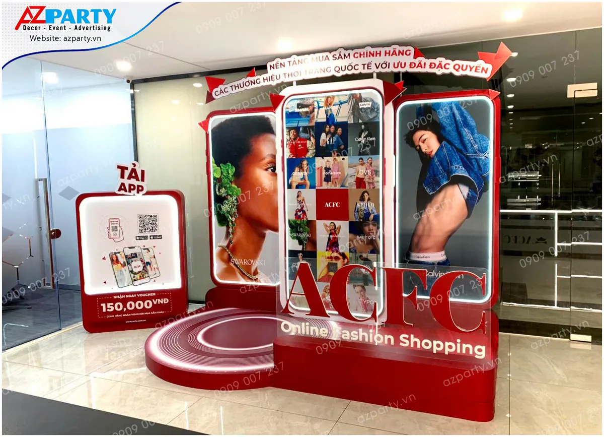 góc chụp bên phải của booth