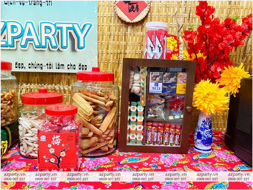 trang trí tiểu cảnh tết xưa