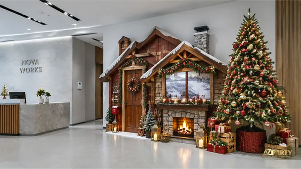 34 mẫu tiểu cảnh Noel giúp sảnh và góc check-in có điểm nhấn