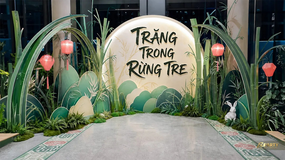 Đường hầm rừng tre treo lồng đèn