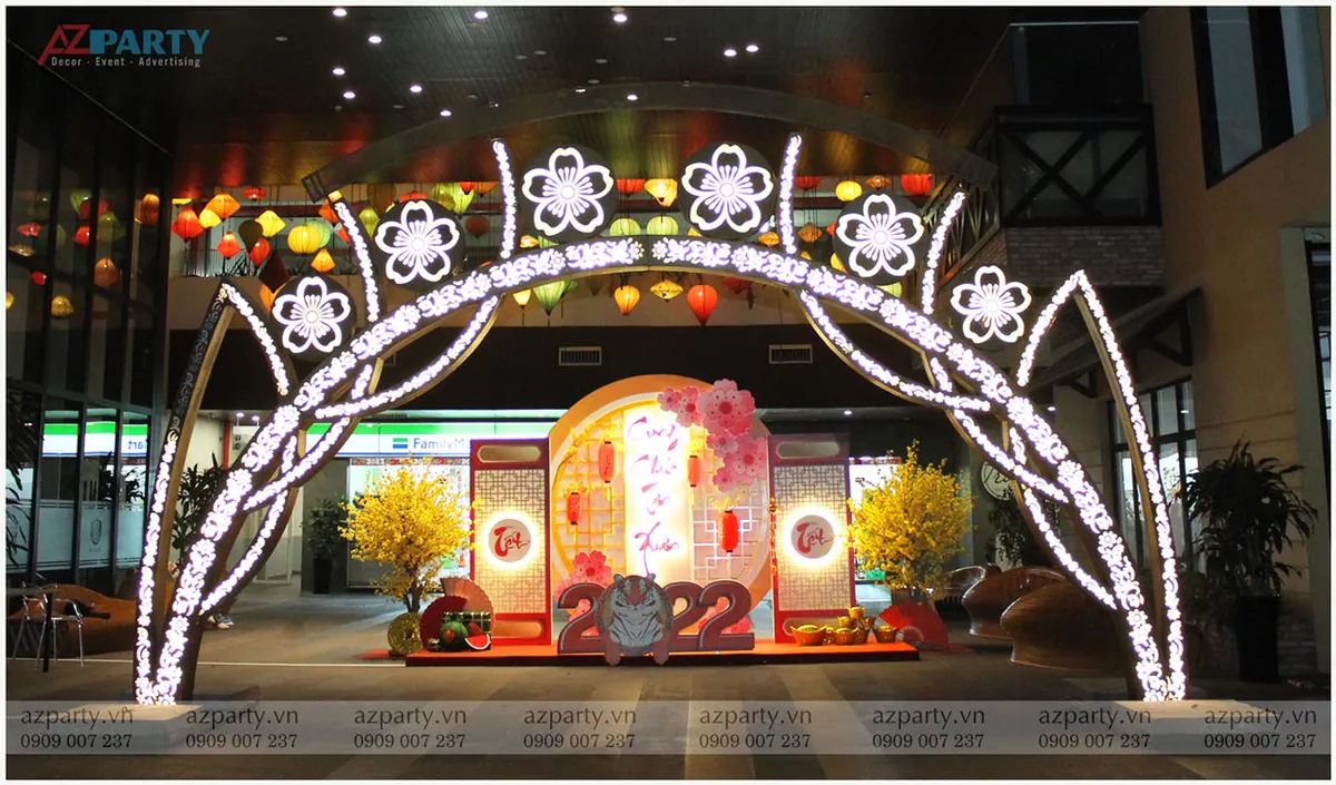 trang trí tết tại chung cư faifo lane