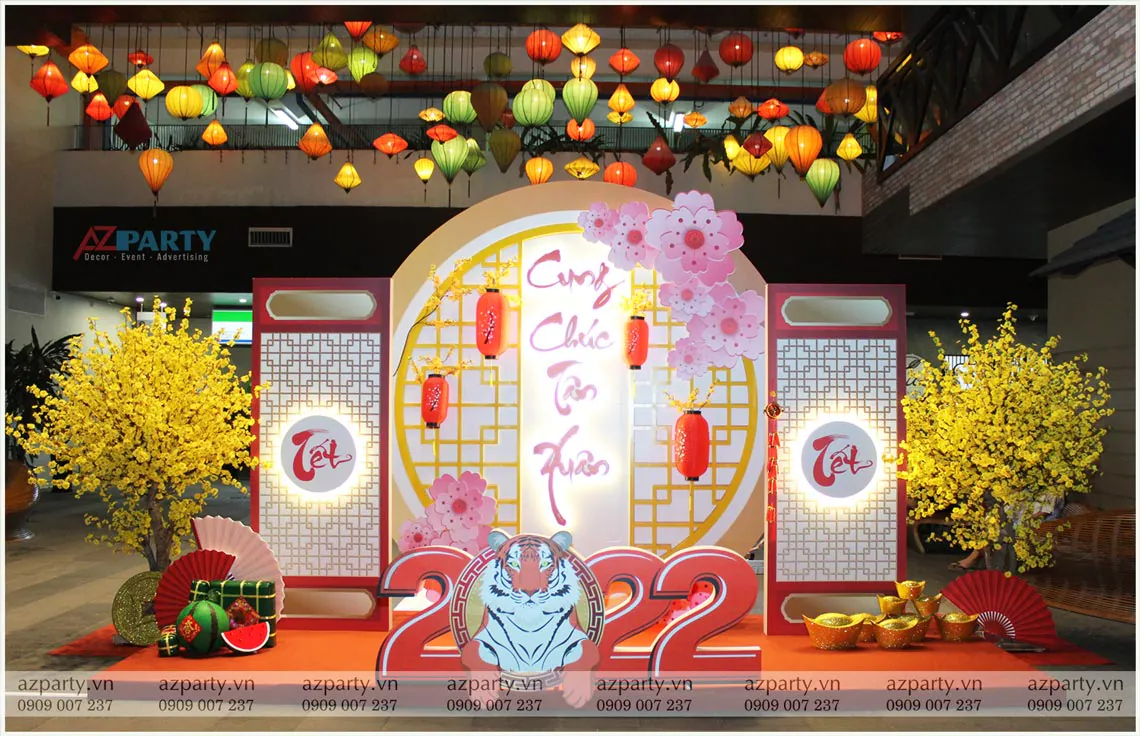 trang trí tết tại chung cư faifo lane