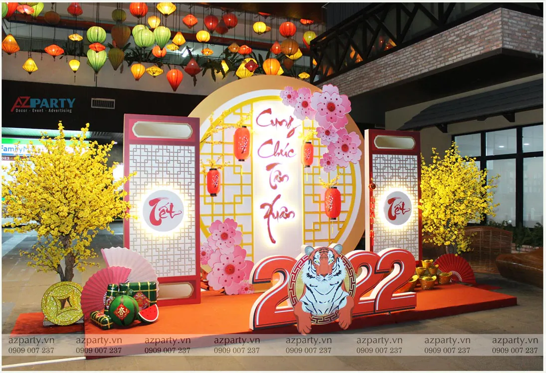 trang trí tết tại chung cư faifo lane