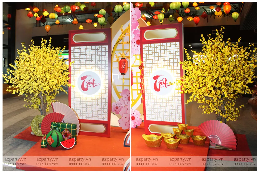 trang trí tết tại chung cư faifo lane