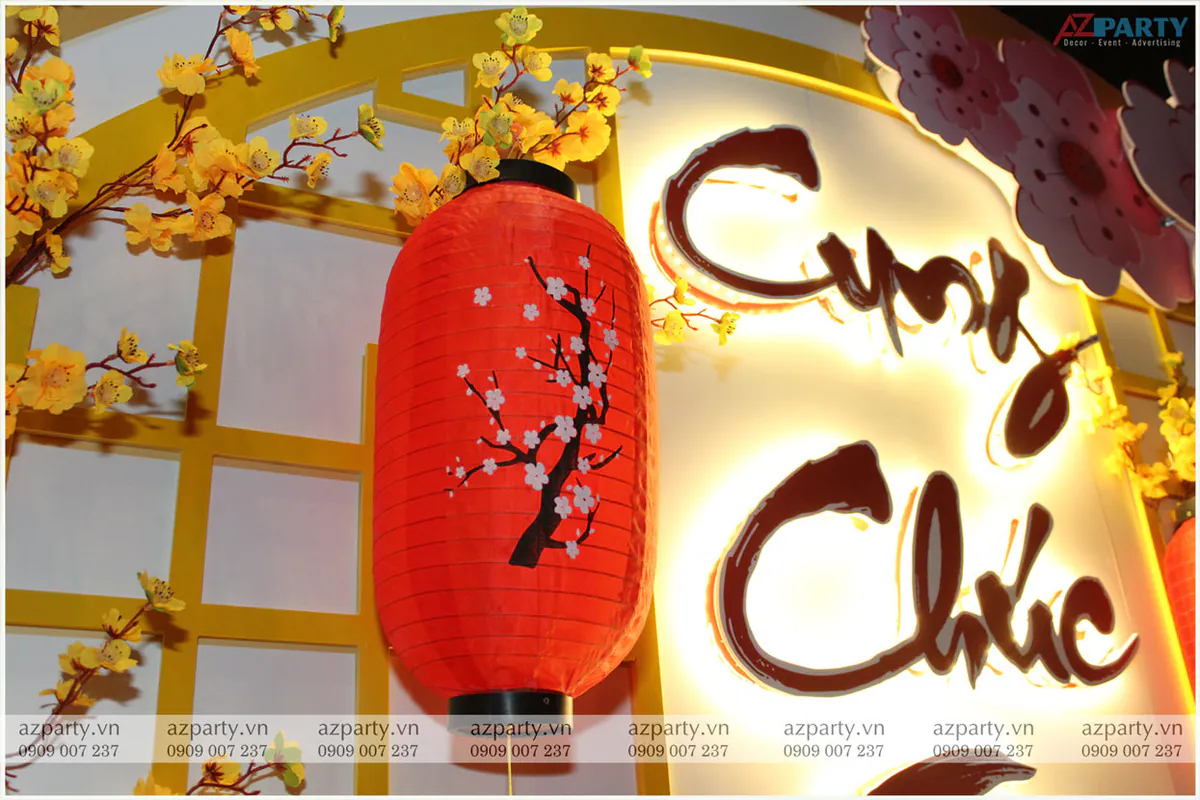 trang trí tết tại chung cư faifo lane
