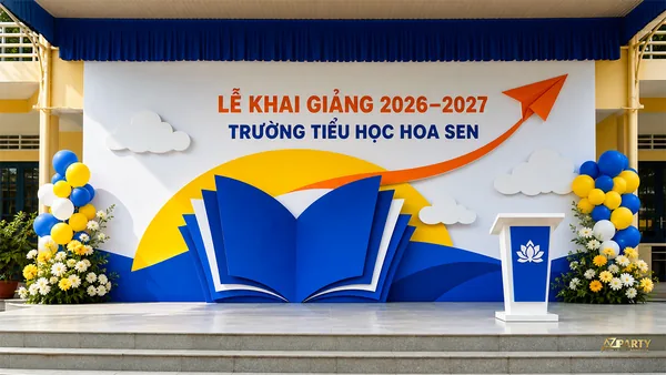 25 mẫu trang trí khai giảng đẹp cho năm học mới