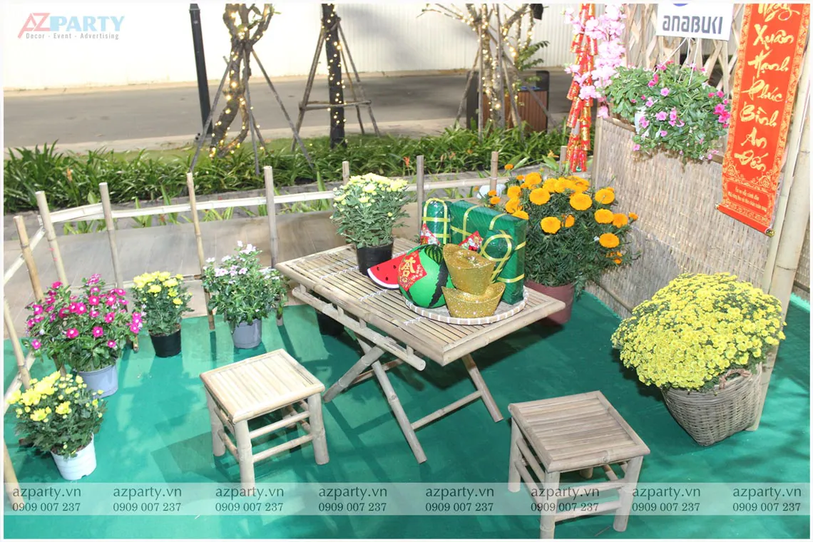 trang trí tết tại chung cư