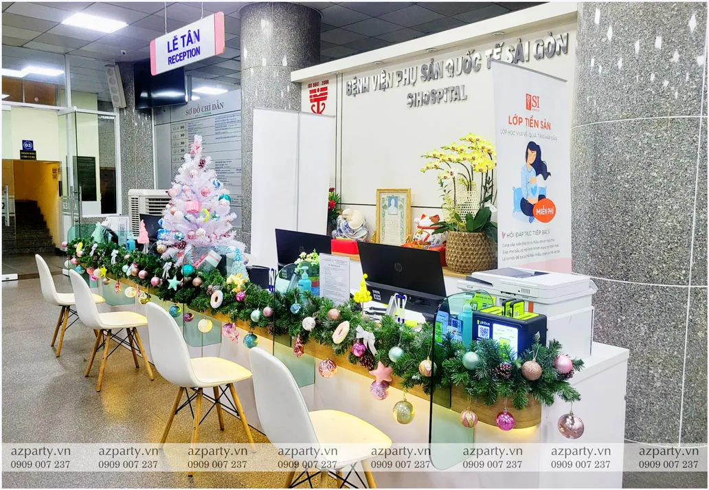 trang trí noel bệnh viện