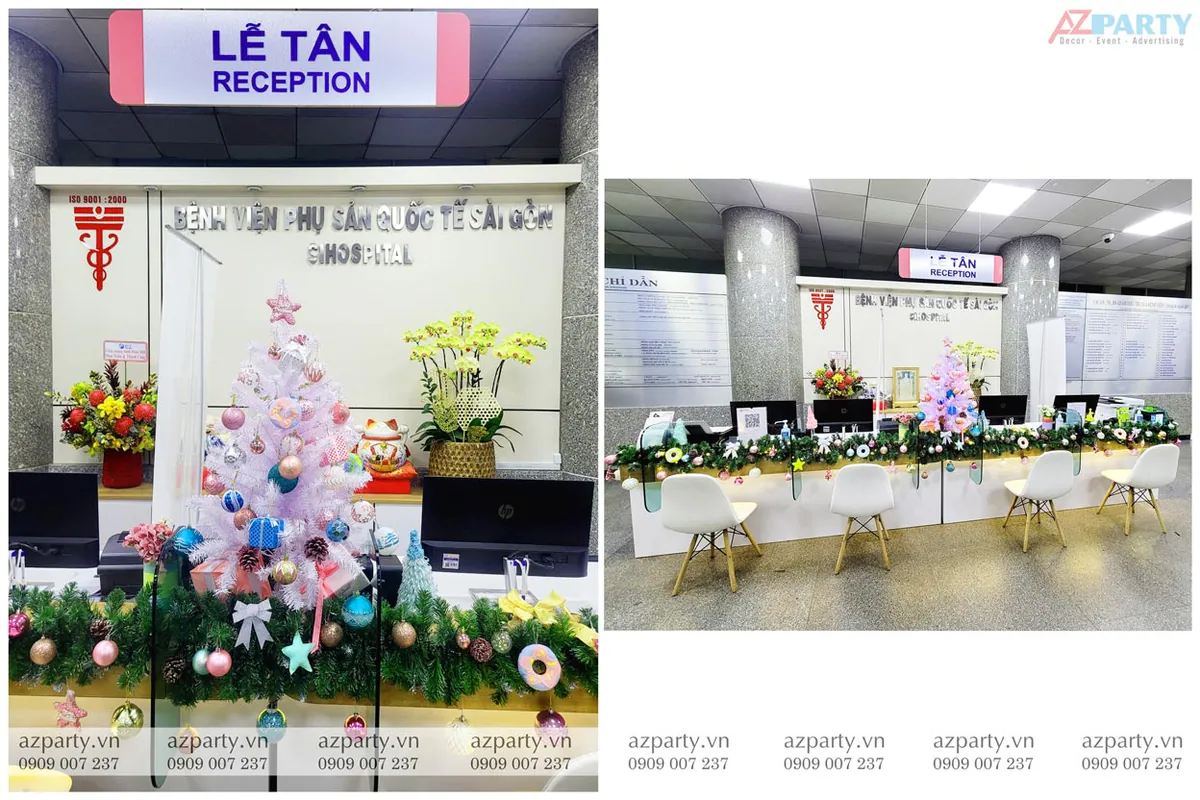 trang trí noel bệnh viện