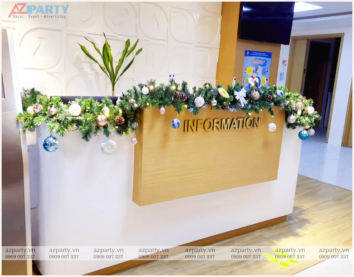 trang trí noel bệnh viện