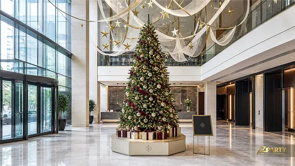 38 mẫu trang trí Noel khách sạn đẹp cho sảnh đón và nhà hàng