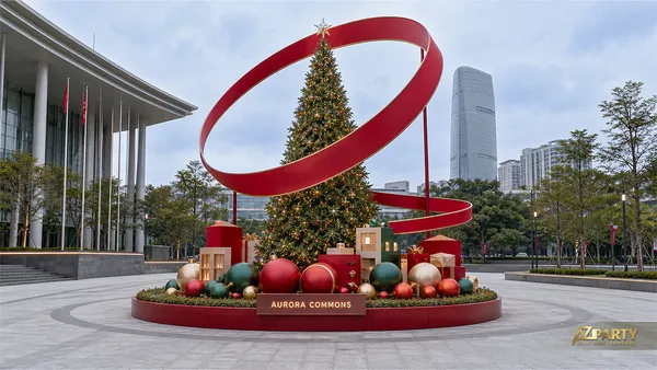 37 mẫu trang trí Noel ngoài trời đẹp cho khu đô thị và không gian thương mại