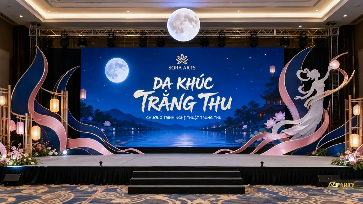 Sân khấu chị Hằng trên dải lụa xanh