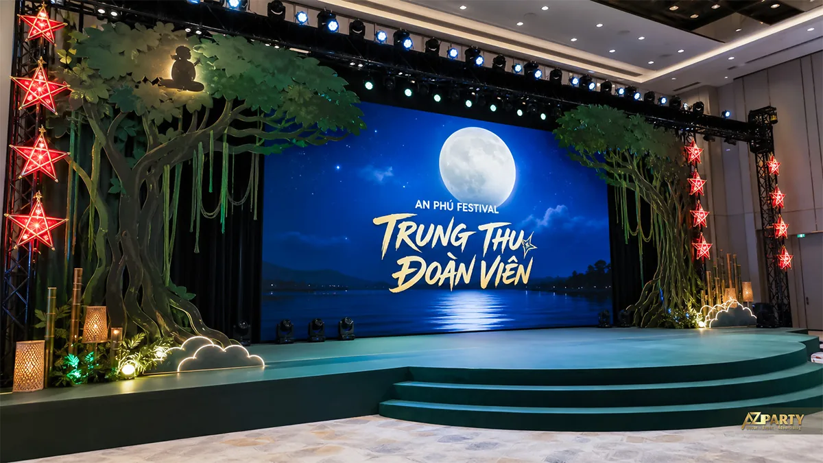 Sân khấu rừng tre dưới vầng trăng
