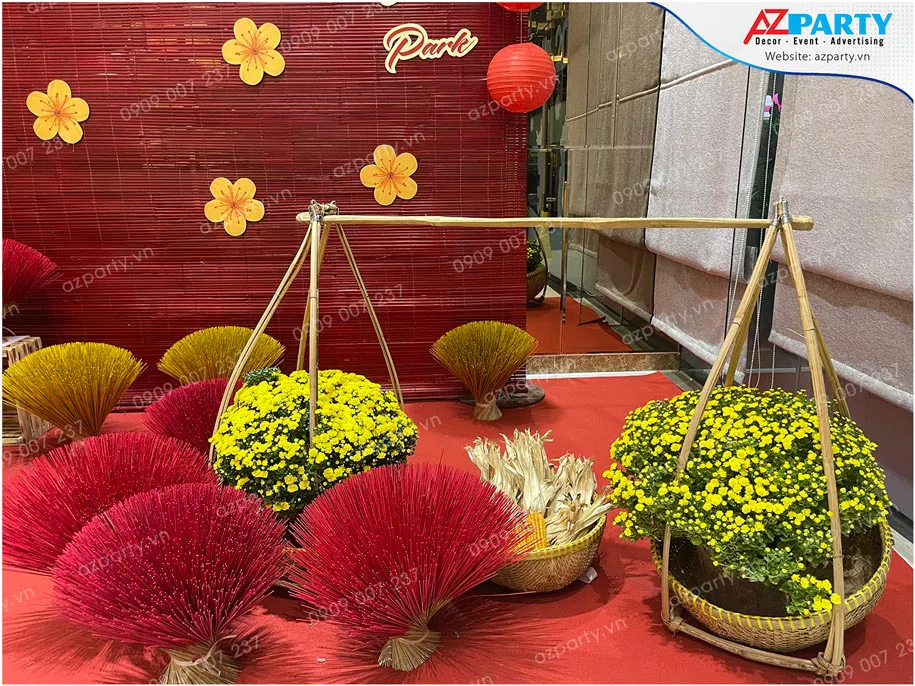 trang trí tết chung cư vinhomes