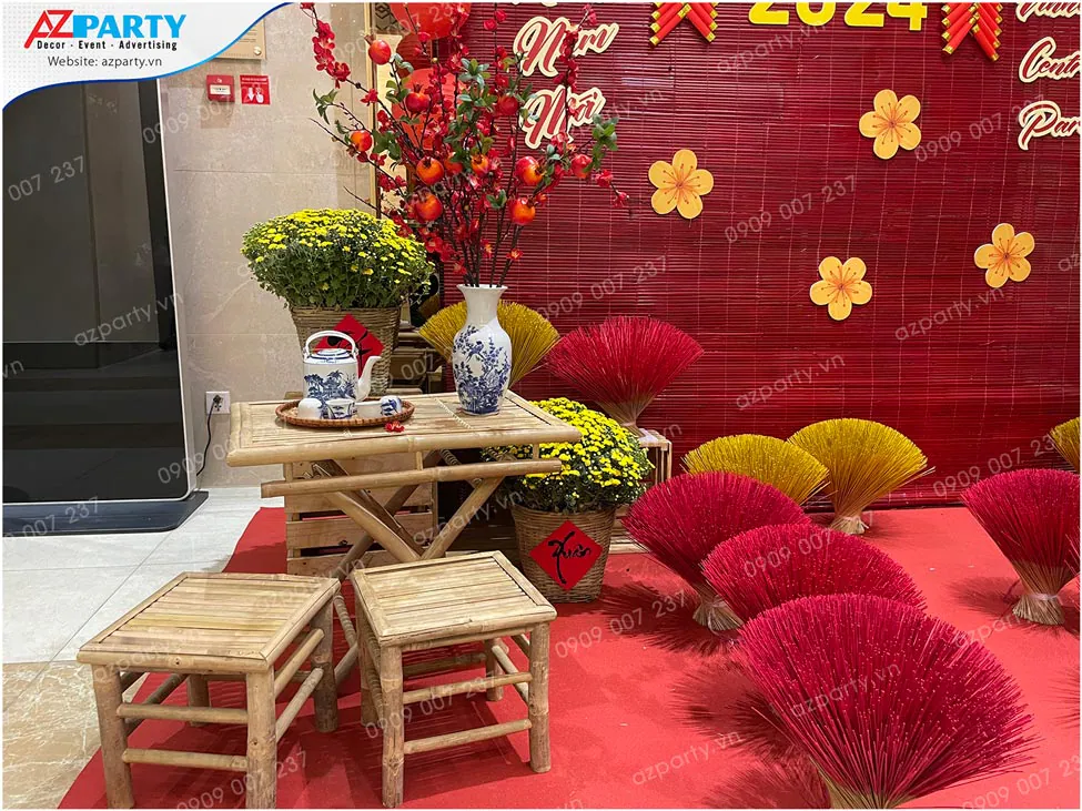 trang trí tết chung cư vinhomes