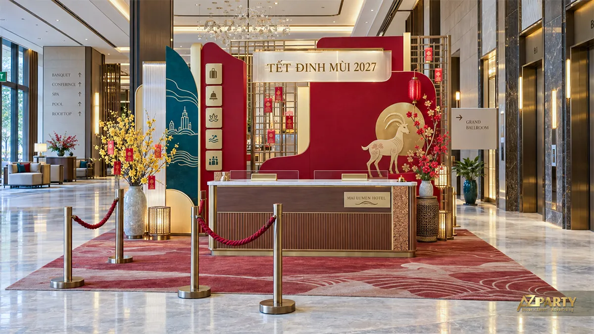 Quầy check-in sảnh lớn