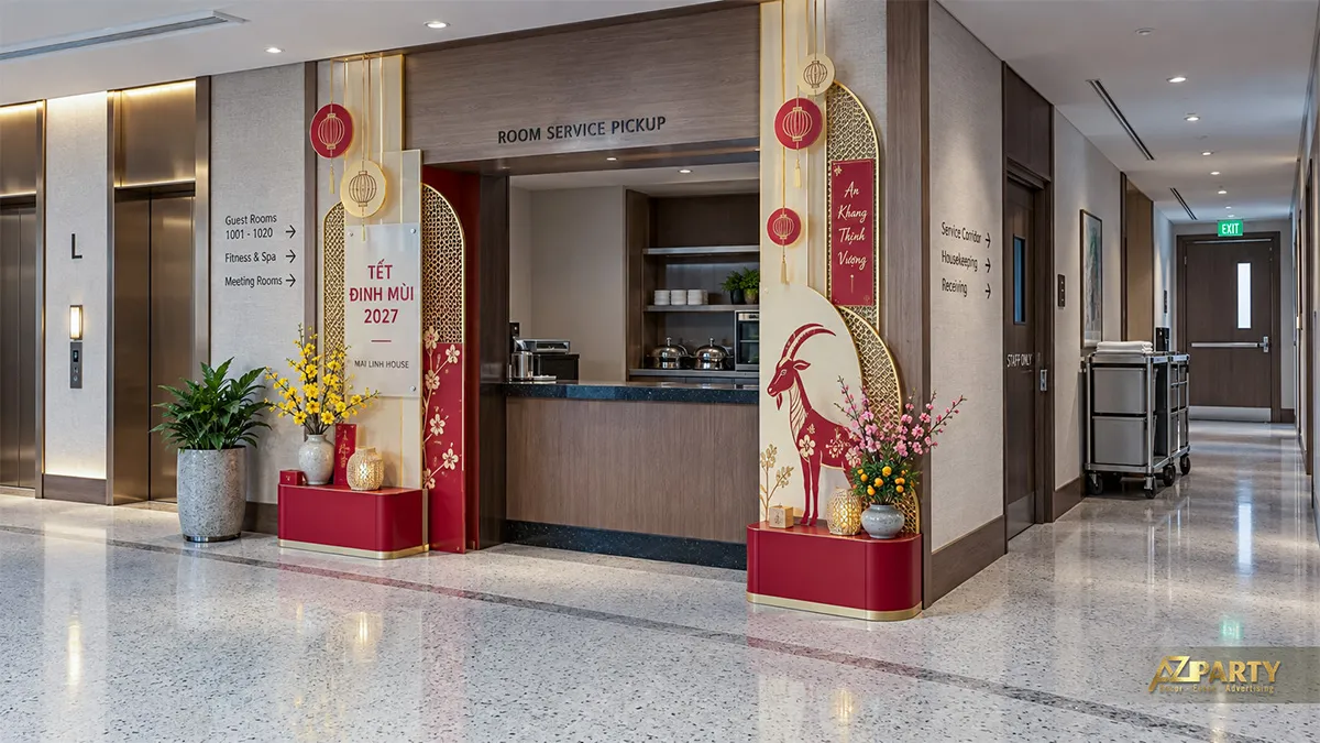Khung quầy room service