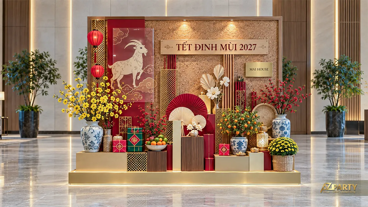 Backdrop quà Tết