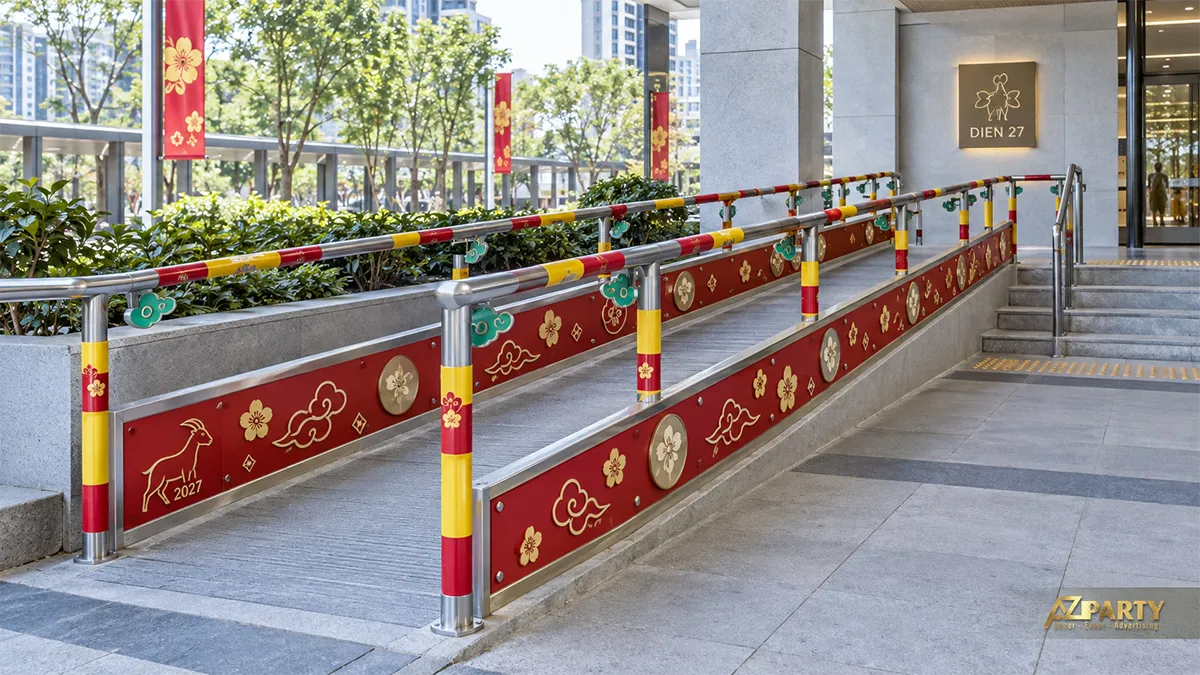 Lan can dốc