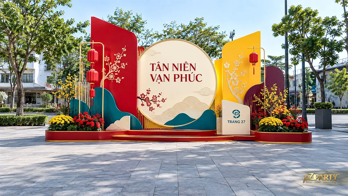 Backdrop tròn nhiều lớp